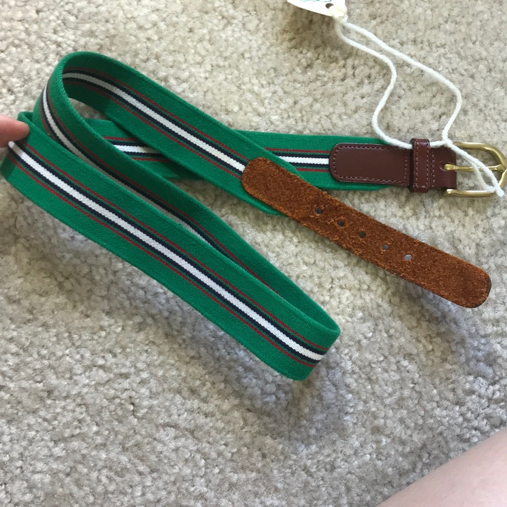 Dooney & Bourke Brown Leather Kelly Green belt - Picture 8 of 9